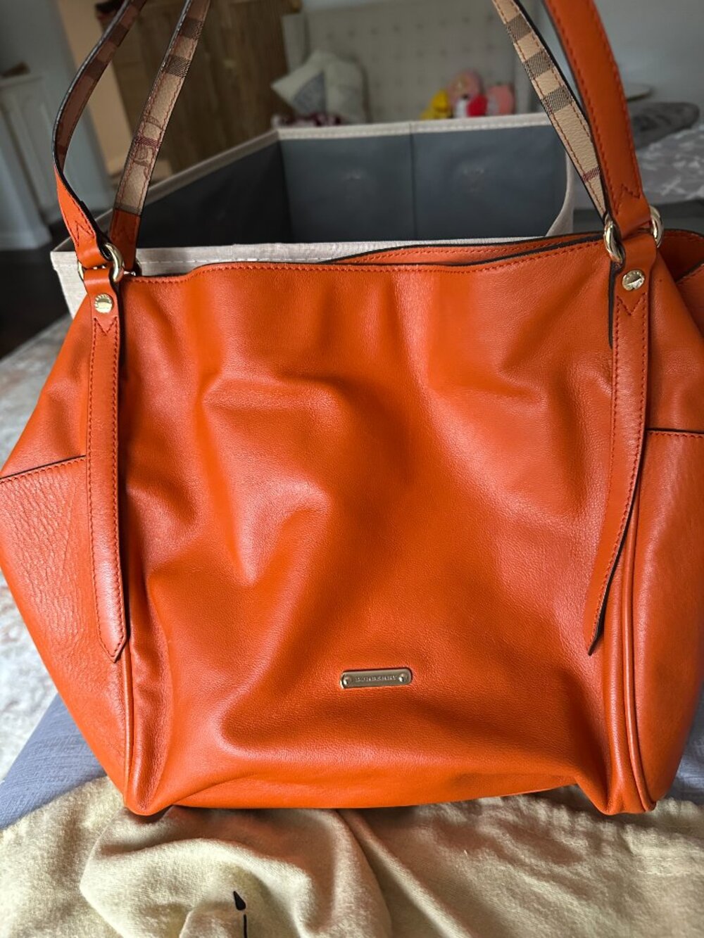 Vintage Burberry Canterbury Tote Bag - Picture 1 of 3